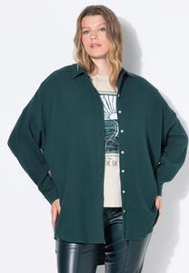 Блуза Studio Untold Button-down blouse, Midnight Green/Dark Green