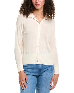 Винс Рубашка с воротником и пуговицами Vince, бежевый