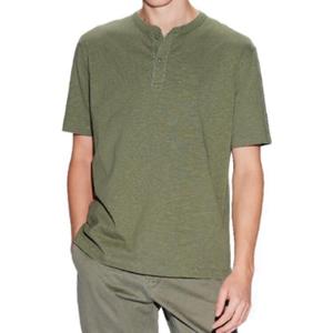 Рубашка поло мужская оливковая Uniqlo, оливковый