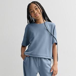 Детская футболка Girls 7-16 lightweight solace boxy tee Flx, Estabrook Blue