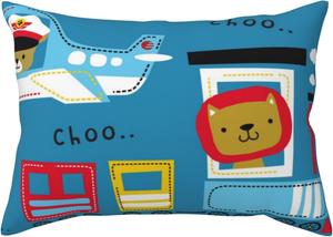 Pevtufa Чехол для подушки с принтом животных конвертного типа Transportations With Animals