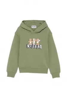Худи "Тедди Бир" Moschino Kids, зеленый