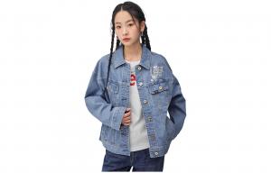 Джинсовая куртка женская светло голубая Lee, голубой