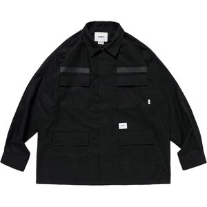 Хлопковая рубашка jmod 01 WTAPS, черный