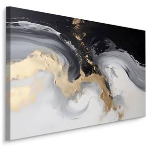 Картина на холсте Muralo Marmor Muster Glamour Stil, 70x50x50 см цвет beige/schwarz/weiß