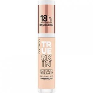 True Skin High Cover Concealer 010 Cool Cashmere Смягчающий против прыщей Стойкий матирующий матовый Натуральный Веганский безмасляный Водонепроницаемый 4,5 мл, Catrice
