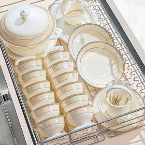 Luowei Jingdezhen набор керамической посуды, 2025 новая коллекция, миски и тарелки для дома, подарок на новоселье, набор для нового дома