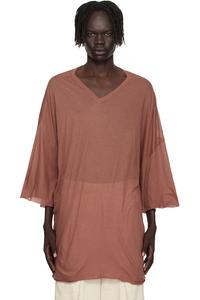 Rick Owens Розовая футболка Concordians против Томми