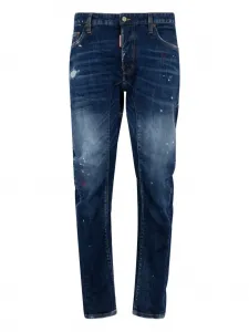 Джинсы в горох DSQUARED2, синий