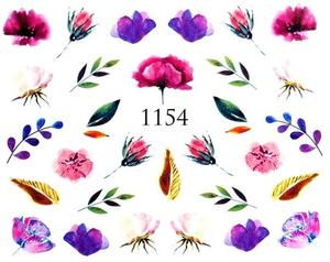 Водные наклейки для ногтей - №1154, Raisin