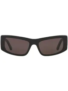 Солнцезащитные очки в прямоугольной оправе Balenciaga Eyewear, черный