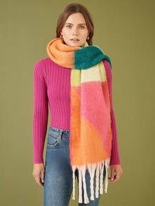 Объемный пушистый шарф Yumi, Multi