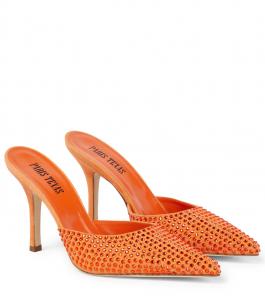 Голливудские декорированные замшевые мюли Paris Texas, Amber