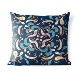 Уличная подушка MuchoWow - Листья - Цвета - Узоры - 60x60 см - Устойчивость к атмосферным воздействиям - Подушки для отдыха - Чехлы для подушек - Декоративные чехлы для подушек - Декоративные чехлы для подушек, мультиколор