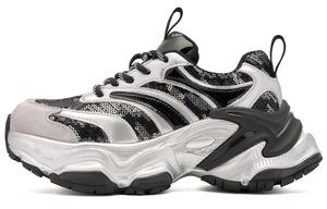 Кроссовки женские толстые низкие черный Eblan