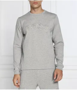 Культовая толстовка Salbo regular fit Boss Green, серый