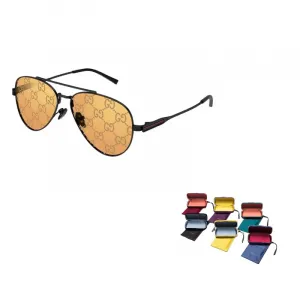 Солнечные очки авиатор GUCCI, черный