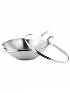 Сковорода-вок Ø 28 см, со стеклянной крышкой Alu-Line серебристого цвета GRÄWE, 28 см