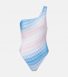 Купальник с зигзагообразным омбре из ламе Missoni, Blue And Pink Tones