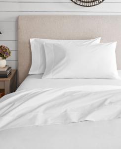 Комплект постельного белья из перкаля с начесом, плотность ткани 300 нитей на дюйм Purity Home, White