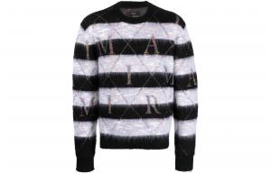 Amiri Мужской свитер, серые, с круглым вырезом, средней толщины, другие