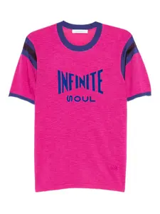 Флокированная футболка Infinite Soul Wales Bonner, розовый