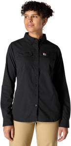 Carhartt Women's Force Relaxed Fit легкая рубашка с длинным рукавом, Black