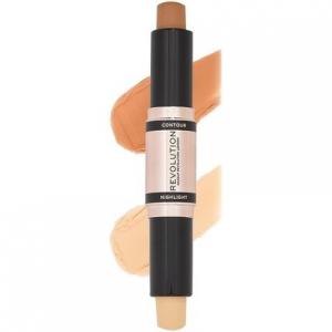 Contour Stick Duo Cream Contour & Highlight Веганский и не тестируемый на животных средний 2,4 г Makeup Revolution