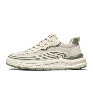 G.N.SHIJIA Дышащие легкие низкие повседневные туфли для увеличения роста мужские бежево-зеленые, цвет Beige Green