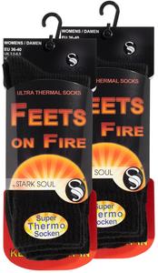 Носки Stark Soul Thermo 2 шт FEETS on FIRE, черный