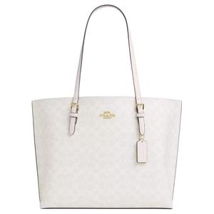 COACH Сумка-шоппер из искусственной кожи Молли большая женская меловая белая