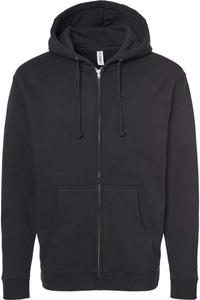 Independent Trading Co. Тяжелая толстовка с капюшоном и застежкой-молнией, черный