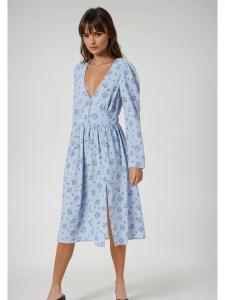 Платье до колена Monki, светло-синий