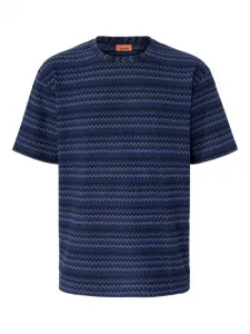 Футболка с шевронным узором Missoni, синий