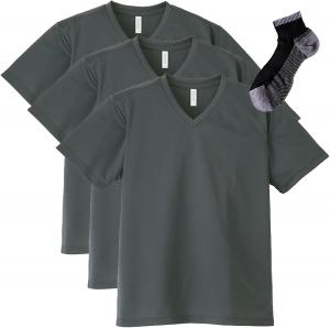 Футболка унисекс с коротким рукавом, с V-образным вырезом Glimmer, темно-серый