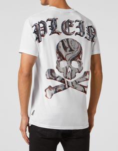 Футболка с круглым вырезом SS Skull&Bones Philipp Plein, белый