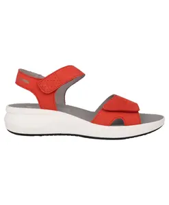 Красные сандалии из нубуковой кожи Mephisto, красный