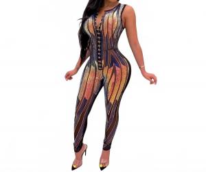 Комбинезон-корсет с градиентом и пайетками, разноцветный Gaje, Multicolor