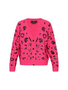 Женский кардиган розового цвета faina