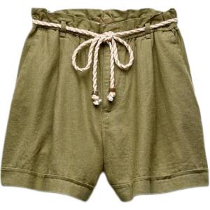 Повседневные шорты женские цвета хаки Zara