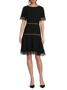 Платье с кружевной отделкой Focus by Shani, черный