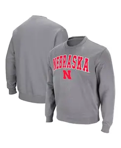 Мужской свитшот Nebraska Huskers с арочным логотипом Colosseum, серый