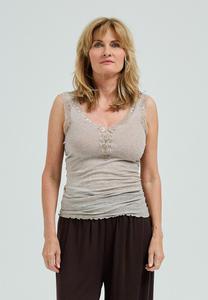 Топ Seamless Basic Top, Desert Melange/Beige