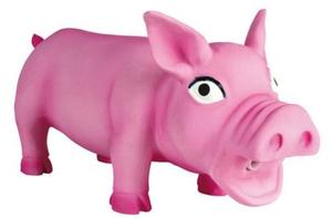 Trixie Pig Sdie - вещи из кожи с глиной, оригинал 17см Trixie, цвет розовый, серый