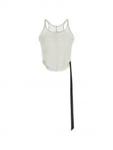 Майка с необработанным краем Rick Owens Drkshdw, белый