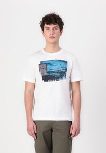 Футболка с принтом SLUB PHOTO TOM TAILOR, белый