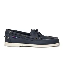 Классические лодочные туфли с кожаными элементами. Sebago, синий