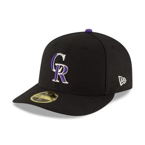 Мужская шляпа New Era Black Colorado Rockies Game Authentic Collection для поля с низким профилем 59FIFTY.