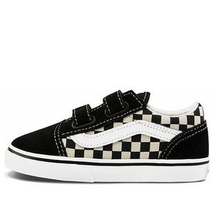 Кеды Vans Old Skool V Toddler 'Primary Check', черный