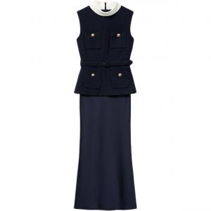 Женское платье без рукавов Self Portrait Self-portrait, синий